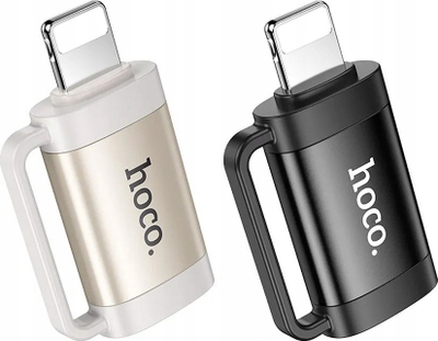 Adapter OTG Hoco UA31B Lightning në USB C, 2A, gri