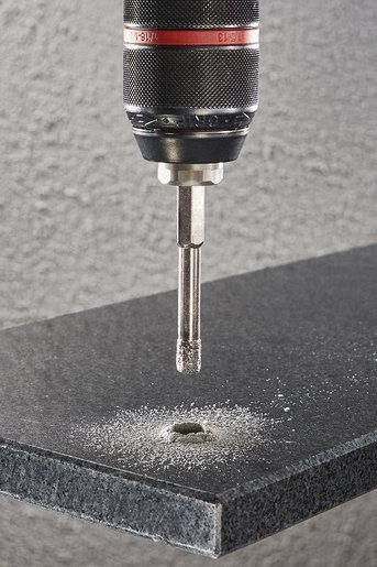 Вежба со дијамант Wolfcraft 5994000, 14 mm, за плочки и камен, сребрена