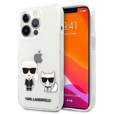 Maskë telefoni Karl Lagerfeld Ikonik për iPhone 13 Pro Max, PC/TPU, e tejdukshme