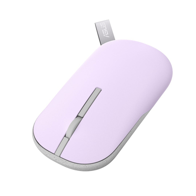 Maus ASUS MD100 Wireless, 1600 DPI, RF 2.4GHz + Bluetooth, rozë