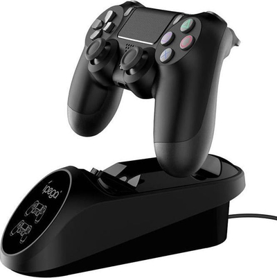 Karikues Gamepad IPega 9180, për PS4, dy slote, i zi