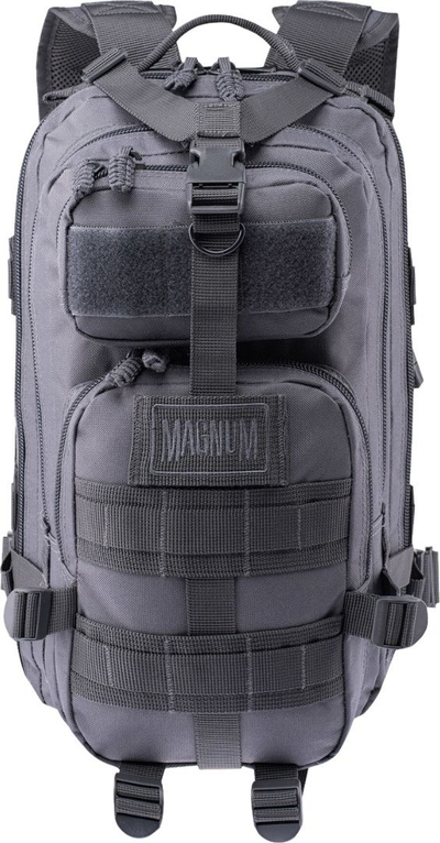 Çantë shpine Magnum Fox 25, 25L, me brez mesi dhe rrip gjoksi, e zezë
