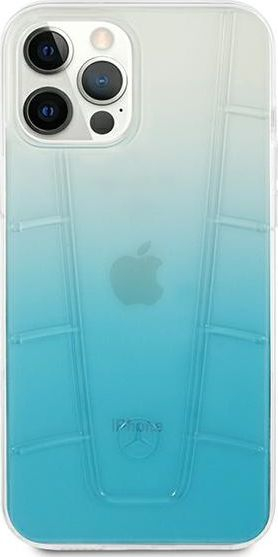 Kapak telefoni Mercedes MEHCP12LCLGBL për iPhone 12 Pro Max 6.7", Transparent Line, blu