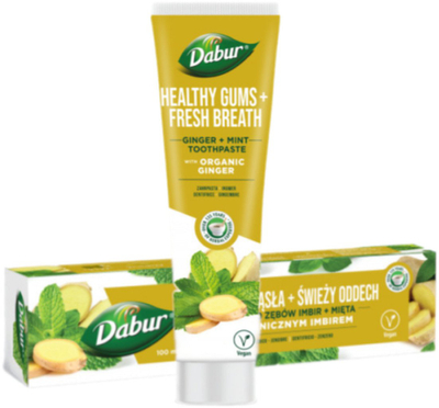 Pastë dhëmbësh Dabur Ginger Mint, 100g, pa fluoride