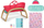 Лулка играчка Baby Born 3 во 1 Cradle Pinplay, за кукли, црвена