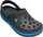 Papuçe për femra Crocs Crocband, 39-40, të zeza / kaltërta