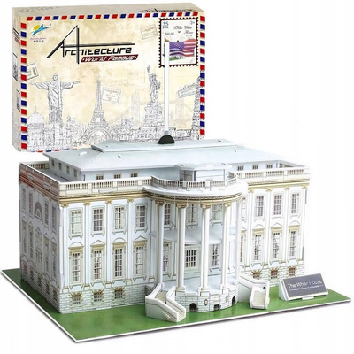 Puzzle 3D hapësinor Jokomisiada WHITE HOUSE ZA2529, 35 copa, modeli Shpia e Bardhë