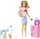 Kukull Barbie Mattel Malibu HJY18, set udhëtimi, me aksesorë, shumëngjyrëshe