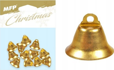 Zile zbukuruese MFP Christmas, 1.7 cm, set me 12 copë, ngjyrë ari