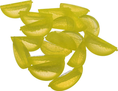 Kube akulli të ripërdorshme në formë limoni, set dekorativ, shumëngjyrëshe