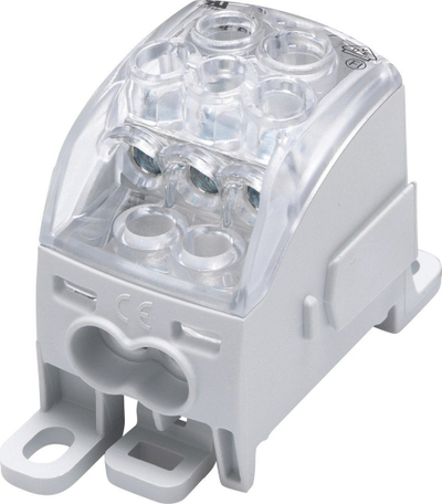 Bllok ndarës universal SIMBLOCK Al/Cu SUB 160, gri