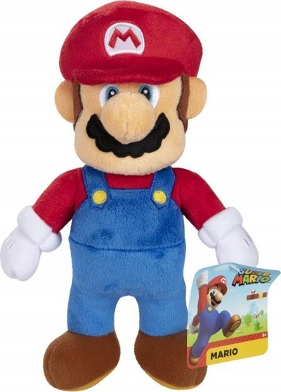 Lodër pelushi Nintendo Super Mario, 22 cm, me shumë ngjyra