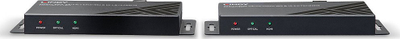 Adapter HDMI me fibër optike Lindy Fibre Optic HDMI 18G IR Extender, 4K, 300m, i zi