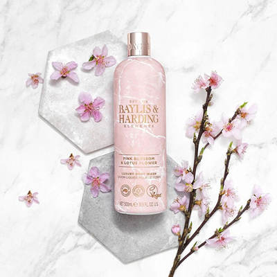 Xhel dushi Baylis & Harding Pink Blossom & Lotus Flower (Luxury Body Wash), 500 ml