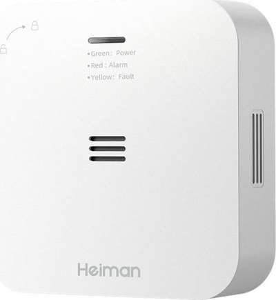 Detektor monoksidi karboni Heiman WS-720ES, WiFi Tuya, i bardhë