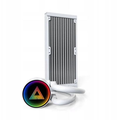 Ftohës AIO për CPU Montech LightFlow Digital 240, radiator 240mm, shkon si me Intel, si me AMD, i bardhë