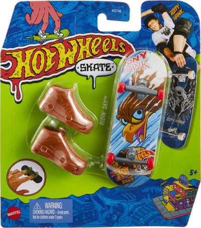 Set loje fingerboard Hot Wheels Tony Hawk, me këpucë plastike, shumëngjyrësh