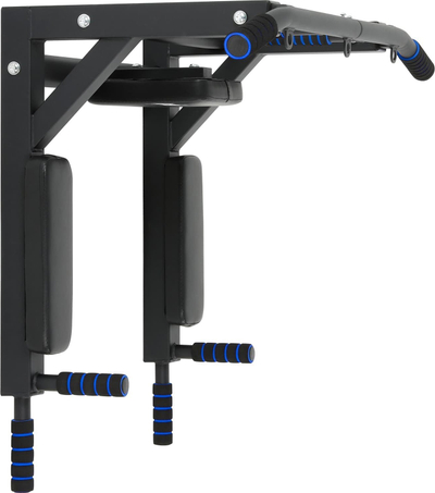 Станица за вежбање Rebel Wall Mount, влечење и dip, макс 200kg, црна