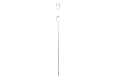 Shkopinj për shishqebap Skerwes me slider, set me 4 copa, 40 cm, inox ngjyrë argjendi