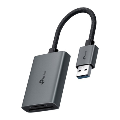 Читач на картички TP-Link UA430, USB 3.0 Type A, SD и microSD, сива