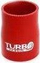 Reduktor i drejtë silikoni TurboWorks, 51–57mm, i kuq