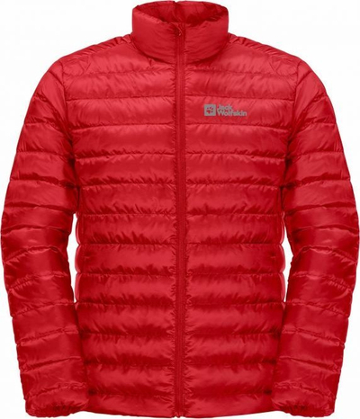 Xhaketë pupla për burra Jack Wolfskin Pack &amp; Go Down, e lehtë, e ngrohtë, e kuqe