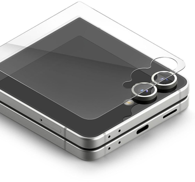 Xham mbrojtës Ringke Cover Display Pro për Galaxy Z Flip 7, 9H, transparent