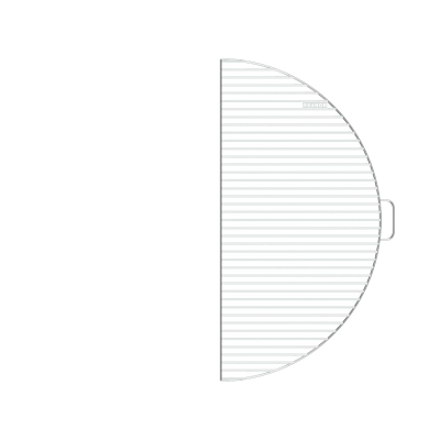 Rrjetë skare Bonfeu BonGrill 1/2 VGRH6.1200, diametër 120cm, çelik inox, ngjyrë argjendtë