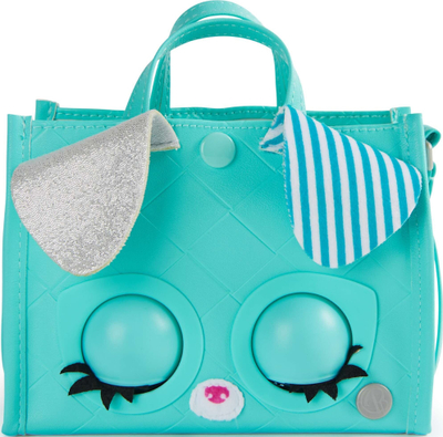 Çantë lodër Purse Pets VIPooch Puppy Tote, interaktive, 30 tinguj, ngjyrë turkeze