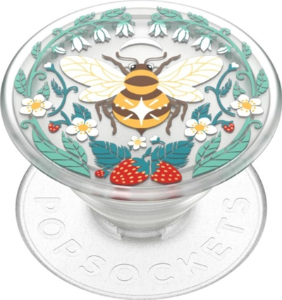 Pop Socket PlantCore Translucent Bee Boho, me ngjitje, gjysmë transparent