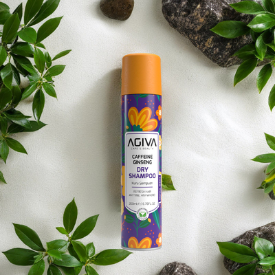Shampo e thatë për flokë Agiva Caffeine Ginseng, 200ml