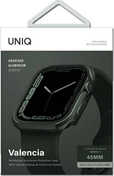 Mbulesë Uniq Valencia për Apple Watch Series 4 5 6 7 SE, 44 45mm, jeshile