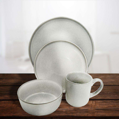 Сет садови за маса EH Excellent Houseware, 16 делови, за 4 лица, сив