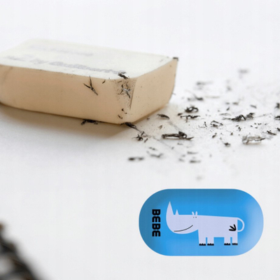 Goma fshirëse Interdruk Eraser BB Kids, set 24 copë, shumëngjyrëshe