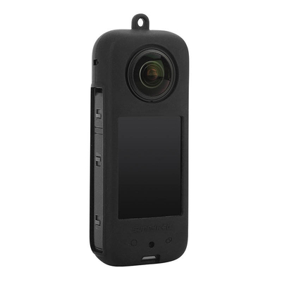 Mbulesë silikoni Sunnylife për Insta360 X3 IST BHT504, me rrip, e zezë