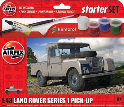 Сет модел Airfix Land Rover Series 1, почетен сет, модел играчка