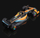 Model makine BBurago McLaren MCL36 1:43, Formula 1 2022, portokalli blu