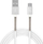 Kabllo karikimi AMiO 01433 FullLINK, USB në USB Type C, 1m, argjendtë e bardhë
