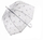 Çadër Esprit Long AC Domeshape dots & enough, argjendi