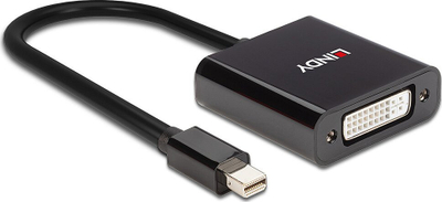 Adaptor video Lindy Mini DisplayPort në DVI, aktiv, 1920x1200, i bardhë