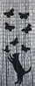 Perde dere Wenko Lucky Cat, bambu, 90 x 200 cm, shumëngjyrëshe