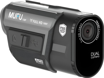 Kamerë për motor MUFU Motocam V30P, Full HD, dy sy, që s’e ha uji