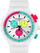 Orë për femra SWATCH SB06W100, e bardhë/kaltër/rozë