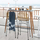 Karrige metalike rattan Atmosphera Kubu, 88cm, natyrale