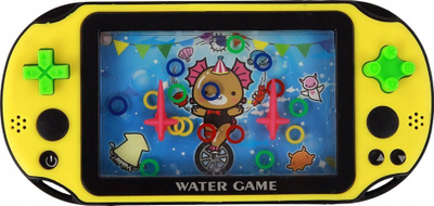 Портабилна водена игра Leantoys Water Game, конзолна форма, за деца, жолта
