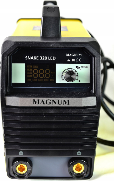 Aparat saldimi MMA Magnum Snake 320 LED, 300A, inverter, i verdhë