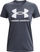 Bluzë sportive Under Armour Live Sportstyle Graphic W, pambuk me poliester, me logo të madhe, gri e errët