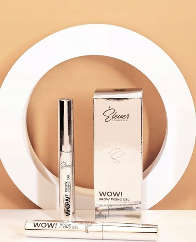 Xhel për vetulla Elever Wow! Brow Fixing Gel, fiksues, ngjyrë brunette