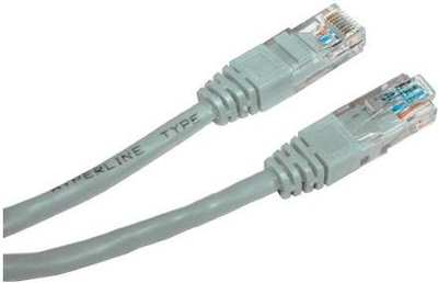 Kabllo rrjeti Logo Patchcord, UTP, Cat.5e, RJ45 M, 1m, e hirtë