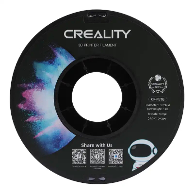 Filament 3D Creality CR-PETG, 1.75mm, 1kg, transparent blu